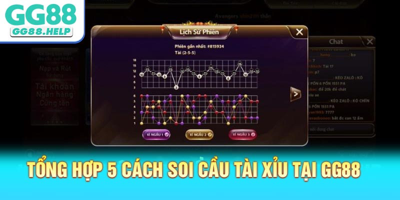 Tổng hợp 5 cách soi cầu Tài Xỉu tại GG88